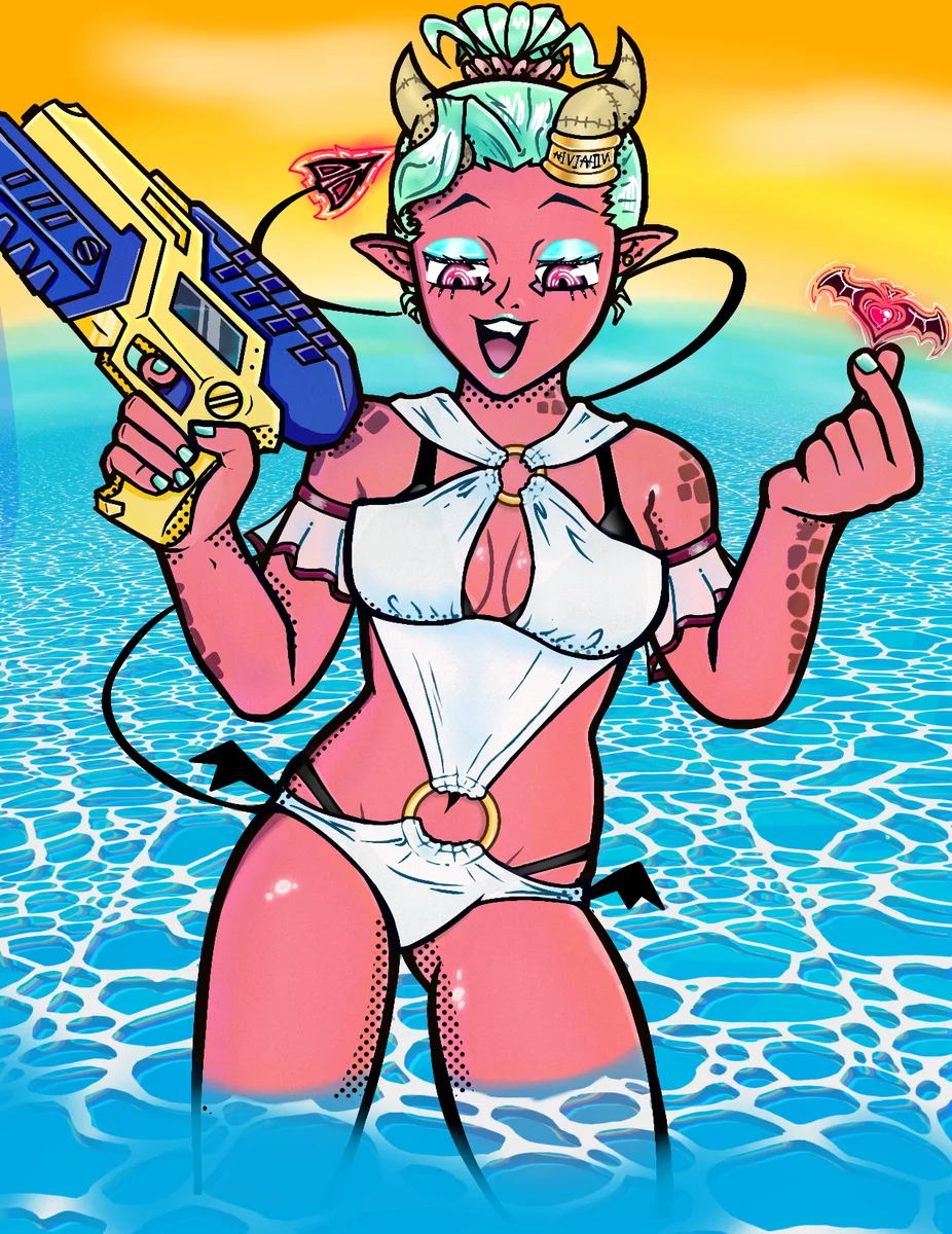 Lucille (OC) - artwork by lazerlogan