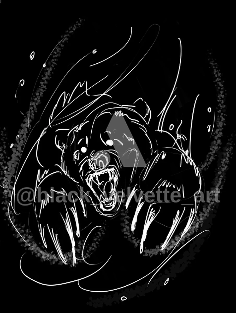 Bear God, 2021 - artwork by black_velvette_art