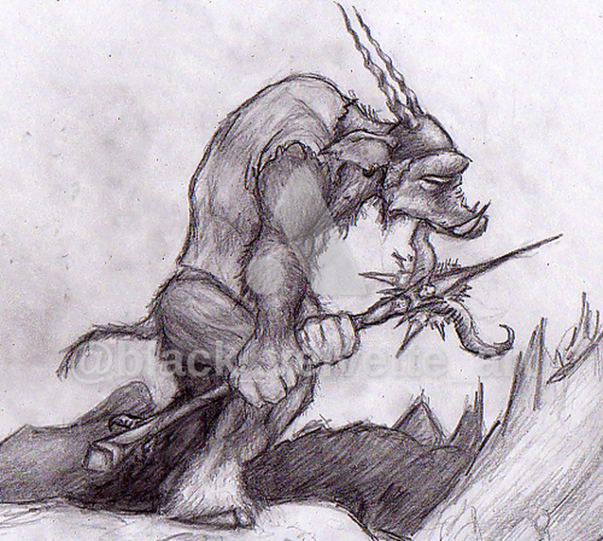 Orc, 2008, Pencil - artwork by black_velvette_art