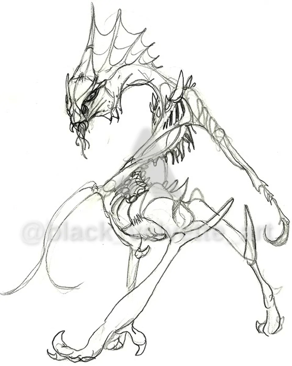PRE 2010 - 2006? - Three-Legged Alien - artwork by black_velvette_art